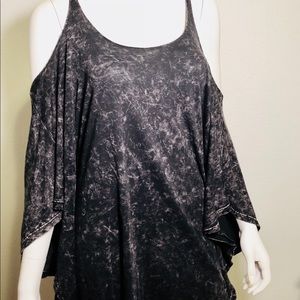 LULUS EXCLUSIVE FAIR PLAY WASHED BLACK DRESS